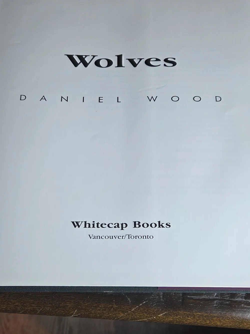Wolves by – Purple Cover Coffee Table Book